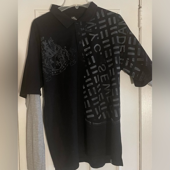 Make a Statement: Unique NYC Upcycled Long Sleeve T-Shirt - Size: L. - Picture 3 of 5